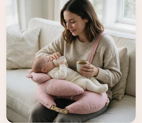 BabyNook emzirme yastığı — anne ve bebek